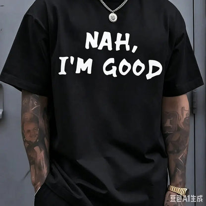 Round Neck Short Sleeve Men's T-Shirt,