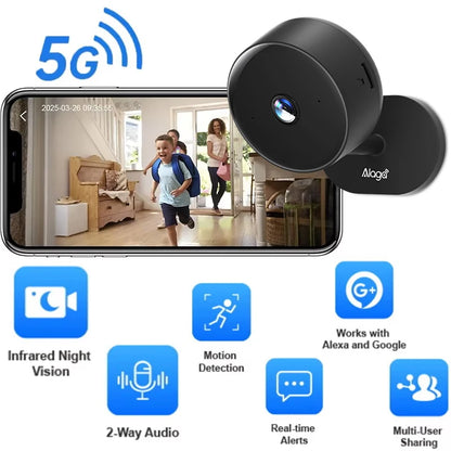 Smart 3MP HD Indoor Home Security Camera for Baby/Elder/Pet/Nanny, With Real-time APP Alert, 2-Way Audio, Human Body Detection