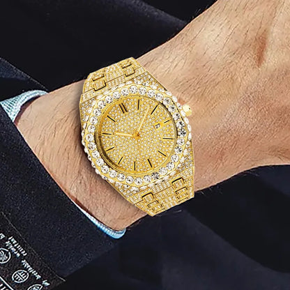 Missfox Men's Quartz Watch Luxury Fashion Hip Hop Cool Wristwatch For Male Waterproof Calendar Luminous Men Watches New Gift