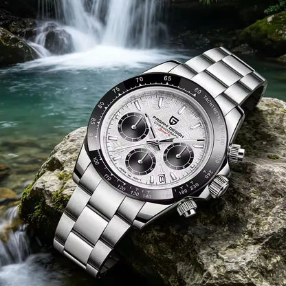 Pagani Design Top Brand Men's Sports Multifunctional Quartz Watch Sapphire Stainless Steel Waterproof Chronograph