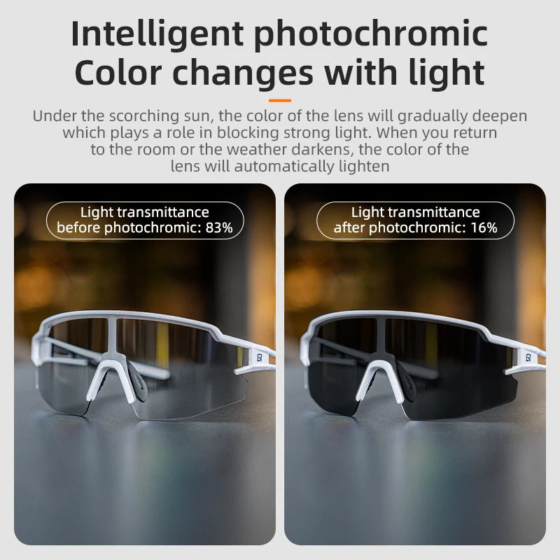 ROCKBROS Cycling Glasses Photochromic Polarized