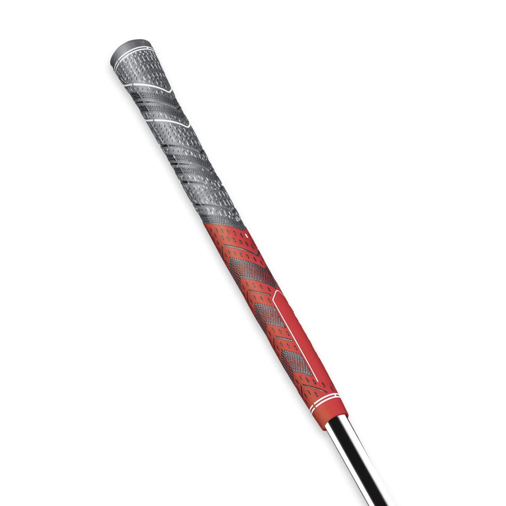 13PC Golf Grips 60R Red Anti-Slip Rubber, Standard/Midsize, Hybrid Design with Larger Lower Hand