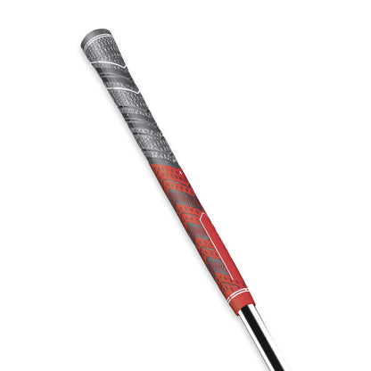 13PC Golf Grips 60R Red Anti-Slip Rubber, Standard/Midsize, Hybrid Design with Larger Lower Hand