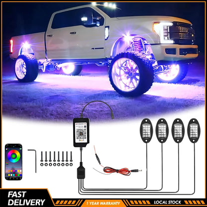 Dynamic Multicolor Lights For Trucks SUV Golf Cart ATV RZR UTV Pickup Off Road