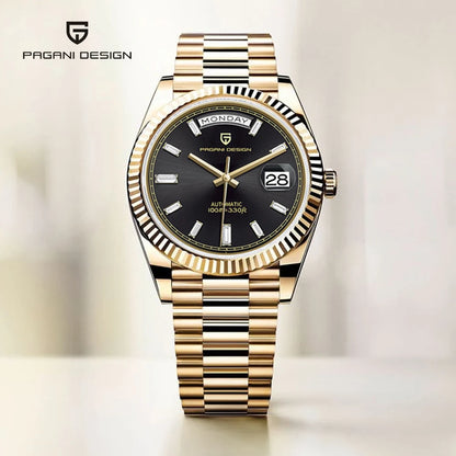 2026 New PAGANI DESIGN DD36 Mens Mechanical Watches Gold Luxury Automatic Watch For Men AR Sapphire Mirror Waterproof