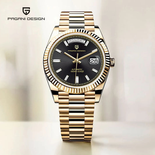 2026 New PAGANI DESIGN DD36 Mens Mechanical Watches Gold Luxury Automatic Watch For Men AR Sapphire Mirror Waterproof
