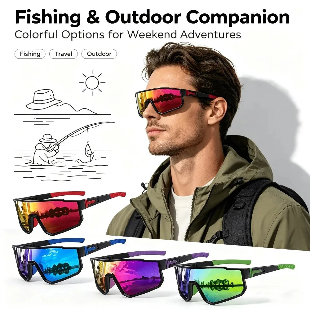 8003 Men's and Women's Sports Sunglasses 12-Piece Set,