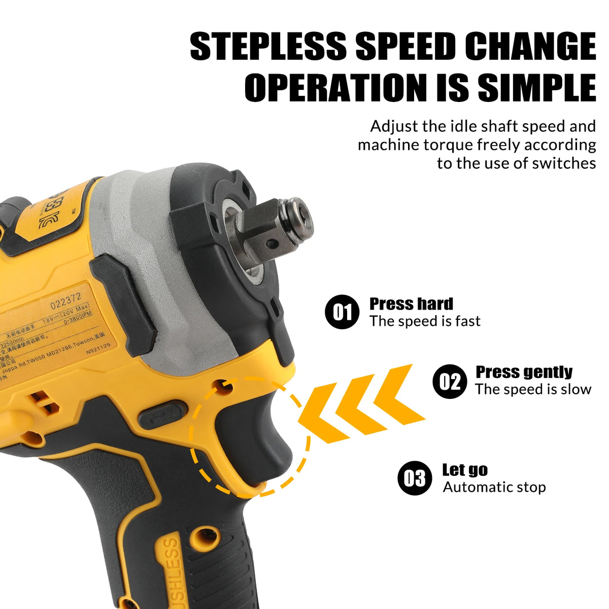 DeWalt DCF850 20V Brushless Impact Driver, 1/4" Hex
