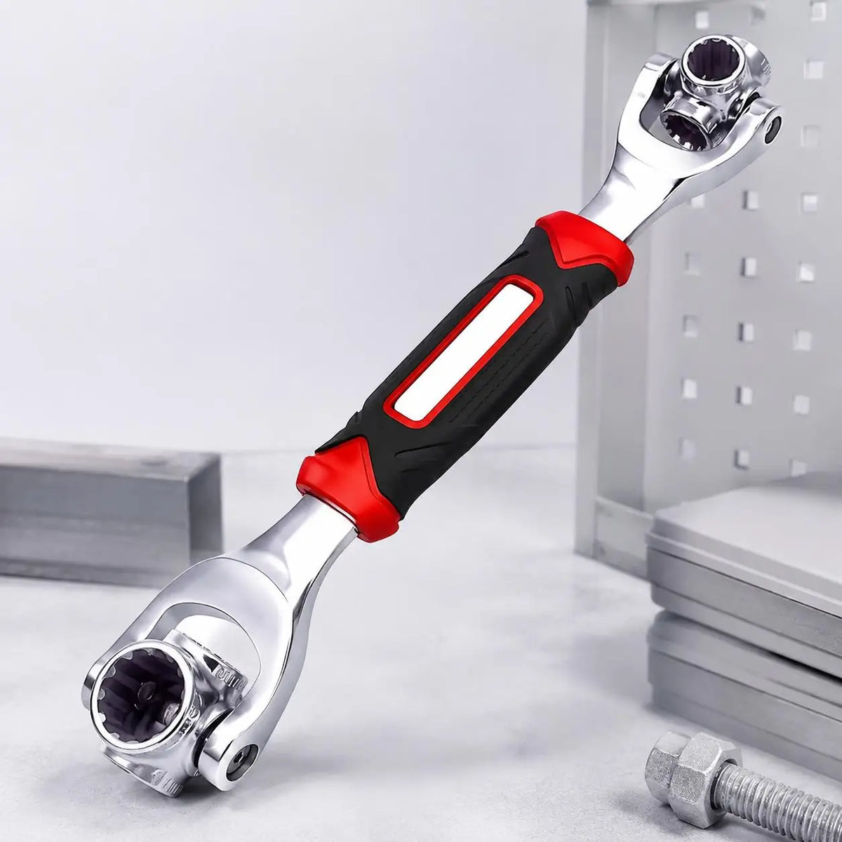 52 in 1 Multi Functional Socket Wrench Set with 360 Degree Rotating Dog Bone Design Universal Spline Wrench 8 to 19mm