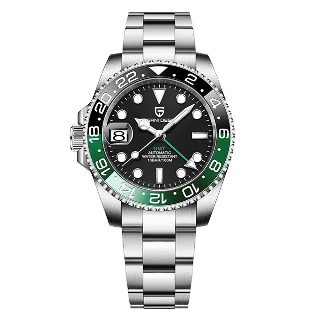 PAGANI DESIGN New GMT Men Watch Top Brand 40mm Mechanical Watch Sapphire Glass 100M Waterproof Automatic Wristwatch