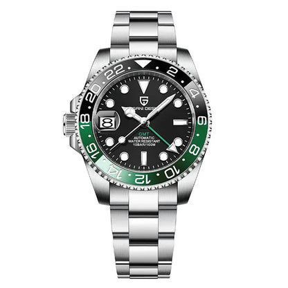 PAGANI DESIGN New GMT Men Watch Top Brand 40mm Mechanical Watch Sapphire Glass 100M Waterproof Automatic Wristwatch