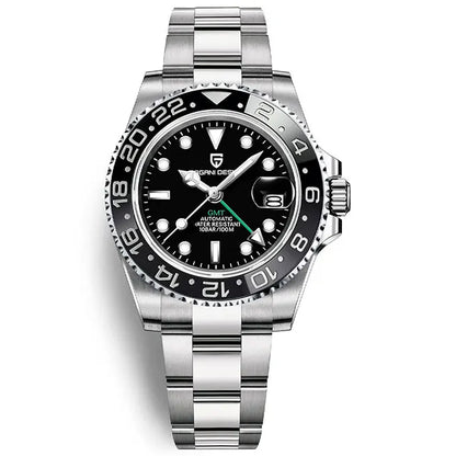 PAGANI DESIGN New GMT Men Watch Top Brand 40mm Mechanical Watch Sapphire Glass 100M Waterproof Automatic Wristwatch