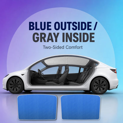 Roof Sunshade for Tesla Model 3/Y 2017-2025 – Panoramic Glass Roof Sun Protection Cover, Interior Sunshade with Storage Bag