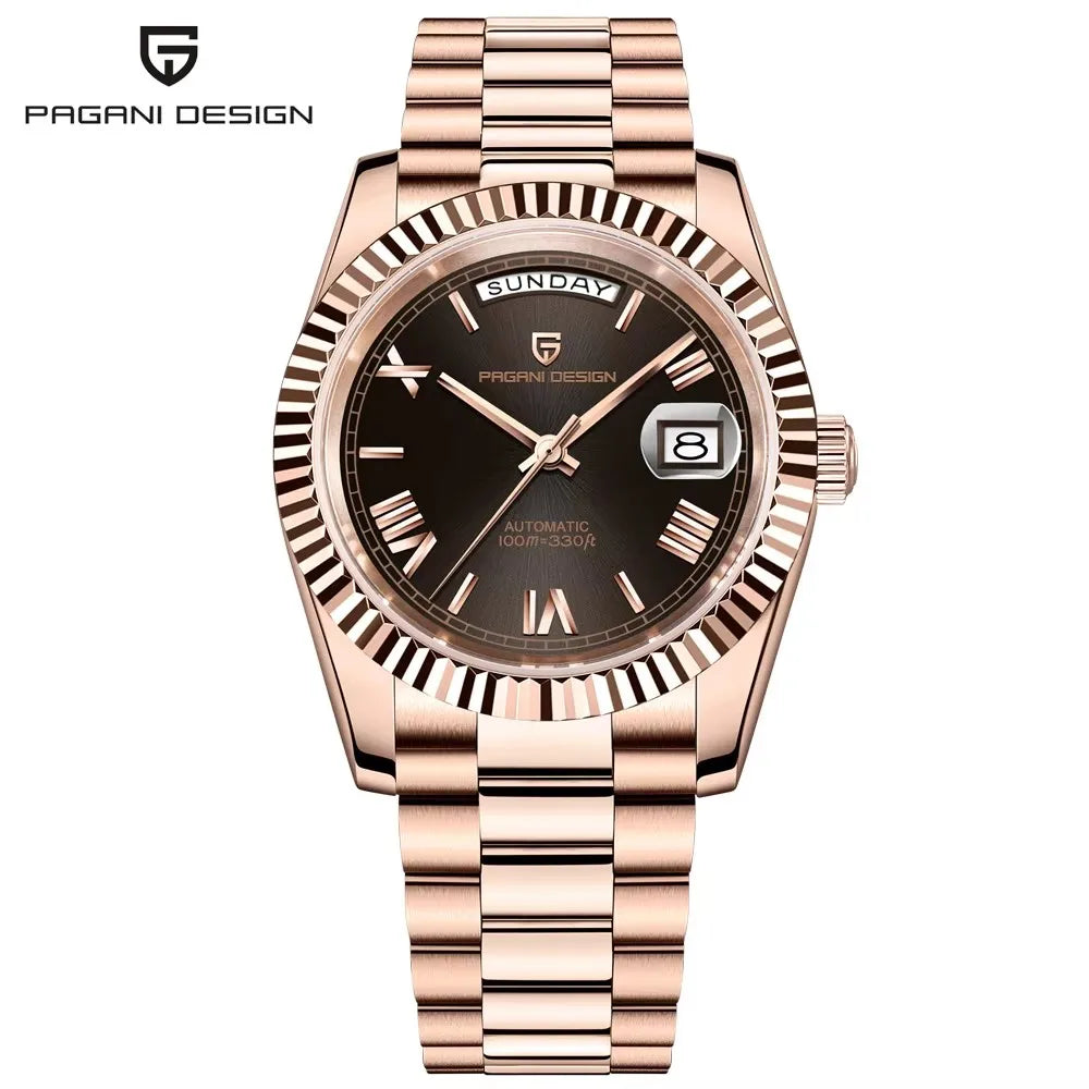 2025 New PAGANI DESIGN DD36 Man Watch Rose Gold Luxury Men Mechanical Watches Sapphire Mirror Automatic Watch For Men Waterproof
