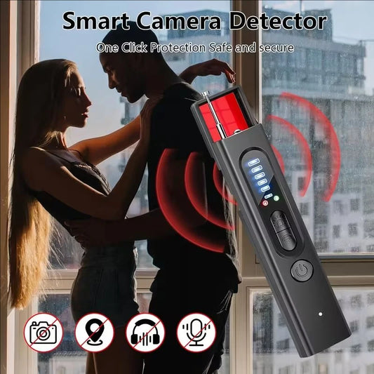 Hidden Camera Detectors, Anti Spy RF Signal Scanner, Bug Detectors, Portable Camera Detectors, GPS Tracker, Listening Devices Finder, Wireless Rechargeable Multi-functional Security Detector for Travel, Hotel, Car, Bathroom,
