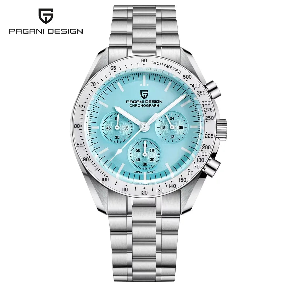 2026 New PAGANI DESIGN Moon Men's Watches Gold Luxury Quartz Watch For Men Speed Sports Chronograph Waterproof