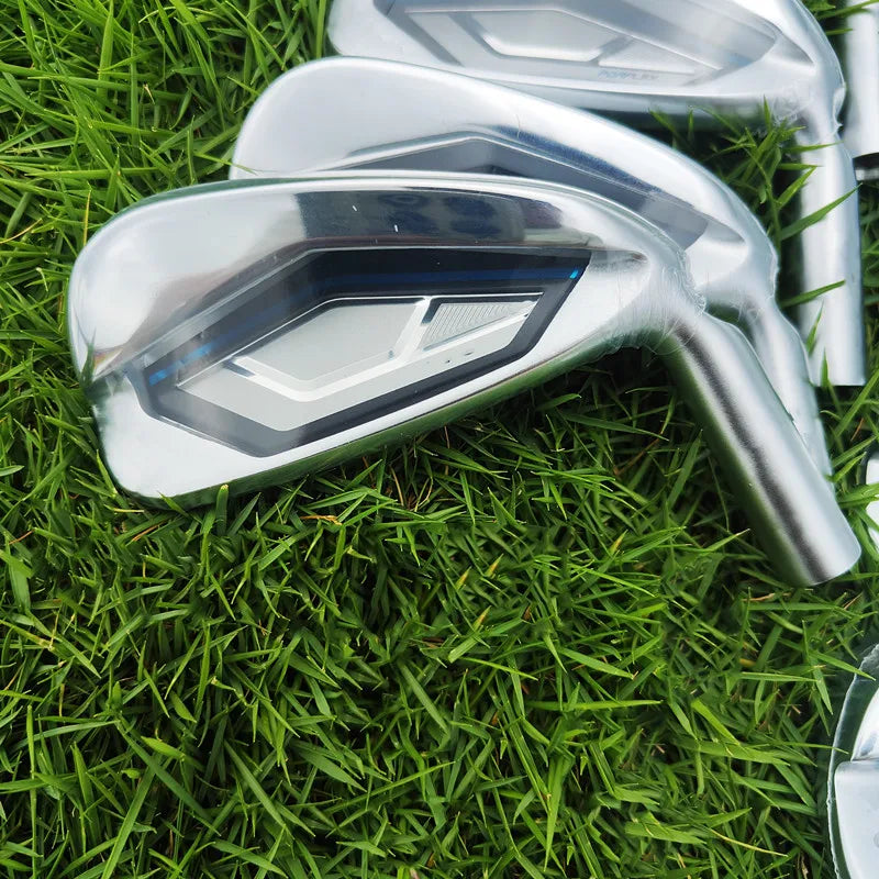 New Men's Golf Clubs 440 Silver Golf Irons Set 4-9W/U/ (8 pieces) Flex R/S/SR Steel/Graphite Shaft with Head Cover