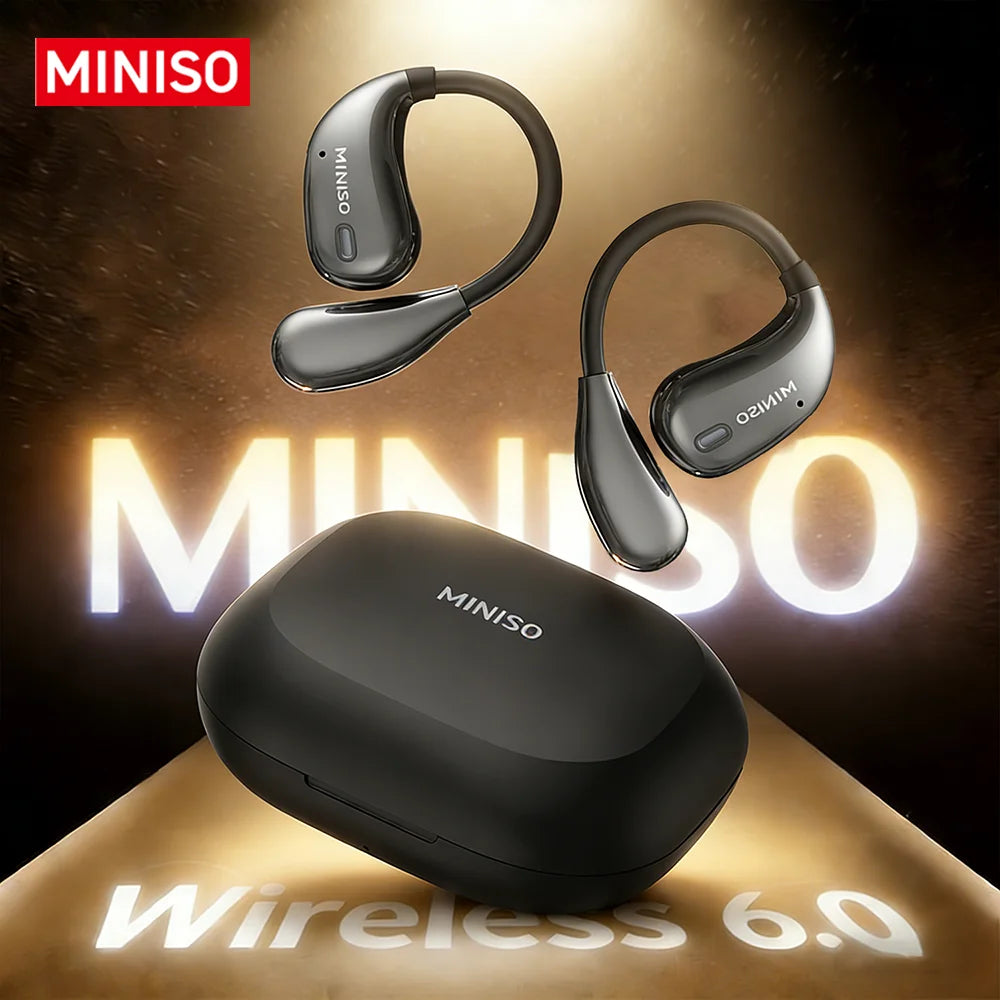 MINISO X33 Bluetooth Headphones AI Smart Translation Open-Ear Wireless Earbuds 50Hour Battery Life Noise Cancellation For Music