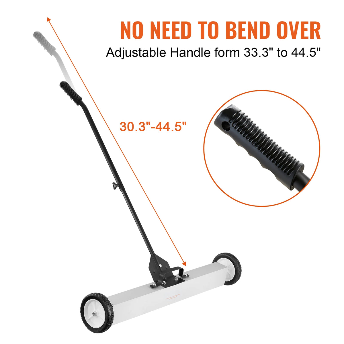 SucceBuy Rolling Magnetic Sweeper with Wheels