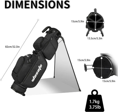 3-Way Dividers, Fits 5-9 Clubs - Small Sunday Lightweight Golf Stand Bag - for Men & Women,