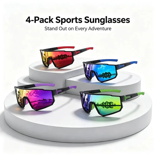 8003 Men's and Women's Sports Sunglasses 12-Piece Set,