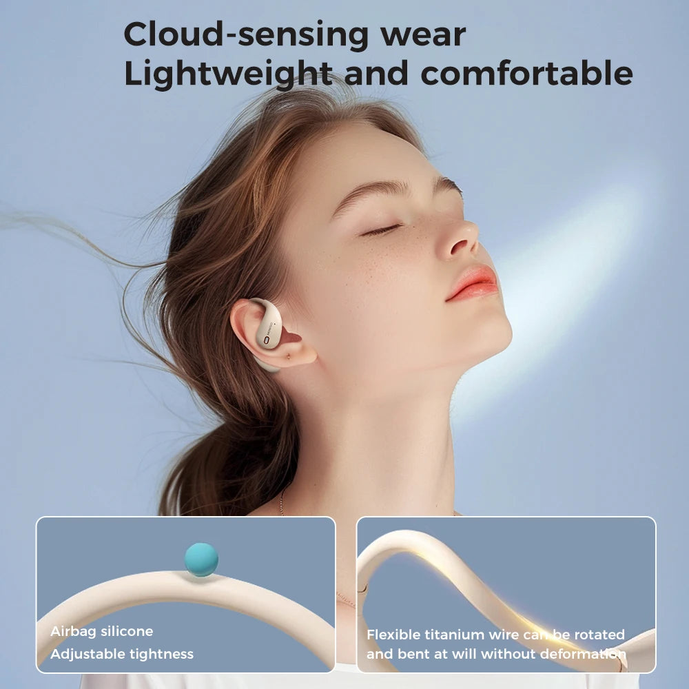 MINISO X33 Bluetooth Headphones AI Smart Translation Open-Ear Wireless Earbuds 50Hour Battery Life Noise Cancellation For Music