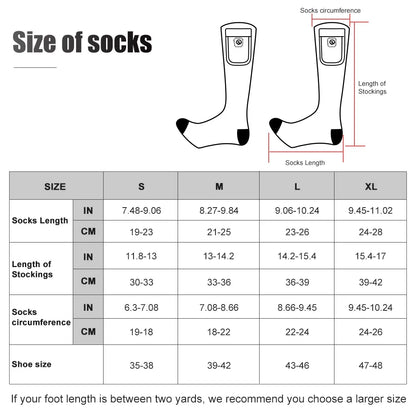 Savior Heated Socks Man Winter Rechargeable