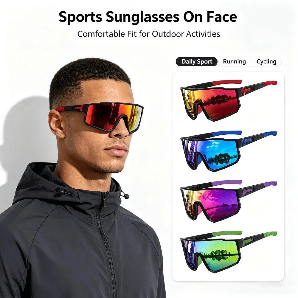 8003 Men's and Women's Sports Sunglasses 12-Piece Set,