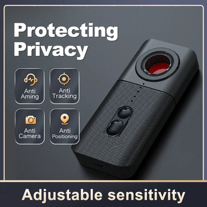 T3 Smart Detector, Universal Anti-spy Device with Night Vision, LED Display, GPS Tracking, Anti-aiming, Camera Detection, USB Rechargeable Lithium Polymer Battery, Suitable for Wireless Cameras And Hidden GSM Devices