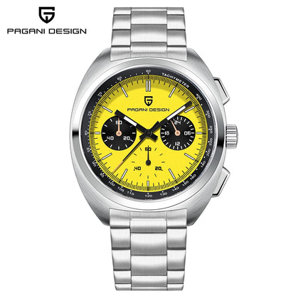 2026 Retro Luxury Men's Quartz Watches PAGANI DESIGN Sports Chronograph VK63 Watch For Men AR Sapphire Waterproof Leather Clock