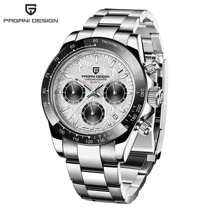 Pagani Design Top Brand Men's Sports Multifunctional Quartz Watch Sapphire Stainless Steel Waterproof Chronograph
