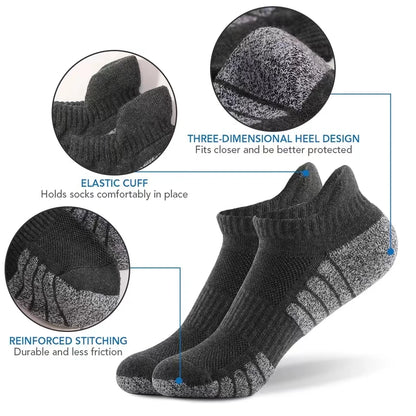 3 Pairs Professional Running Sports Fitness Ankle Socks