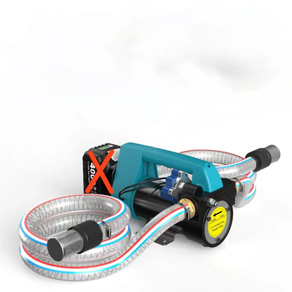 SEESII SP12 Ultra Cordless Fuel Transfer Pump for Diesel 260W Electric Car Fuel Pump Kit 21V 12GPM Portable Self-Priming Pump Automatic Stop Battery Powered Tool with 4.0Ah Battery for Makita