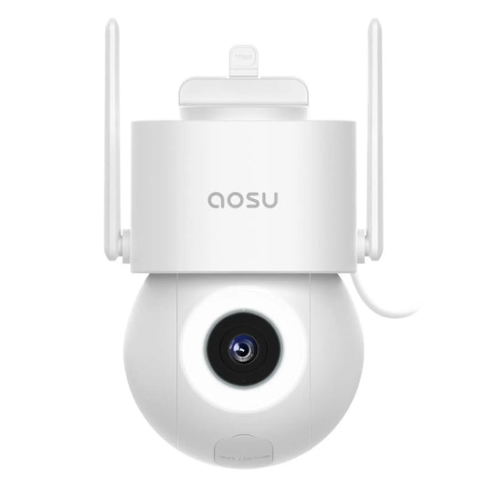 Renewed AOSU 2/4/6/8pcs 3MP Solar Camera 5000mAh Battery Two-way Audio Security Camera Wireless Solar Panel PTZ CCTV Camera