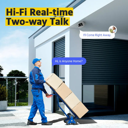 ANNKE 8MP Camera Security Dual Lens Human Detect Two Way Audio 180° Wide View Angle Panoramic Dual Lens Poe IP Camera