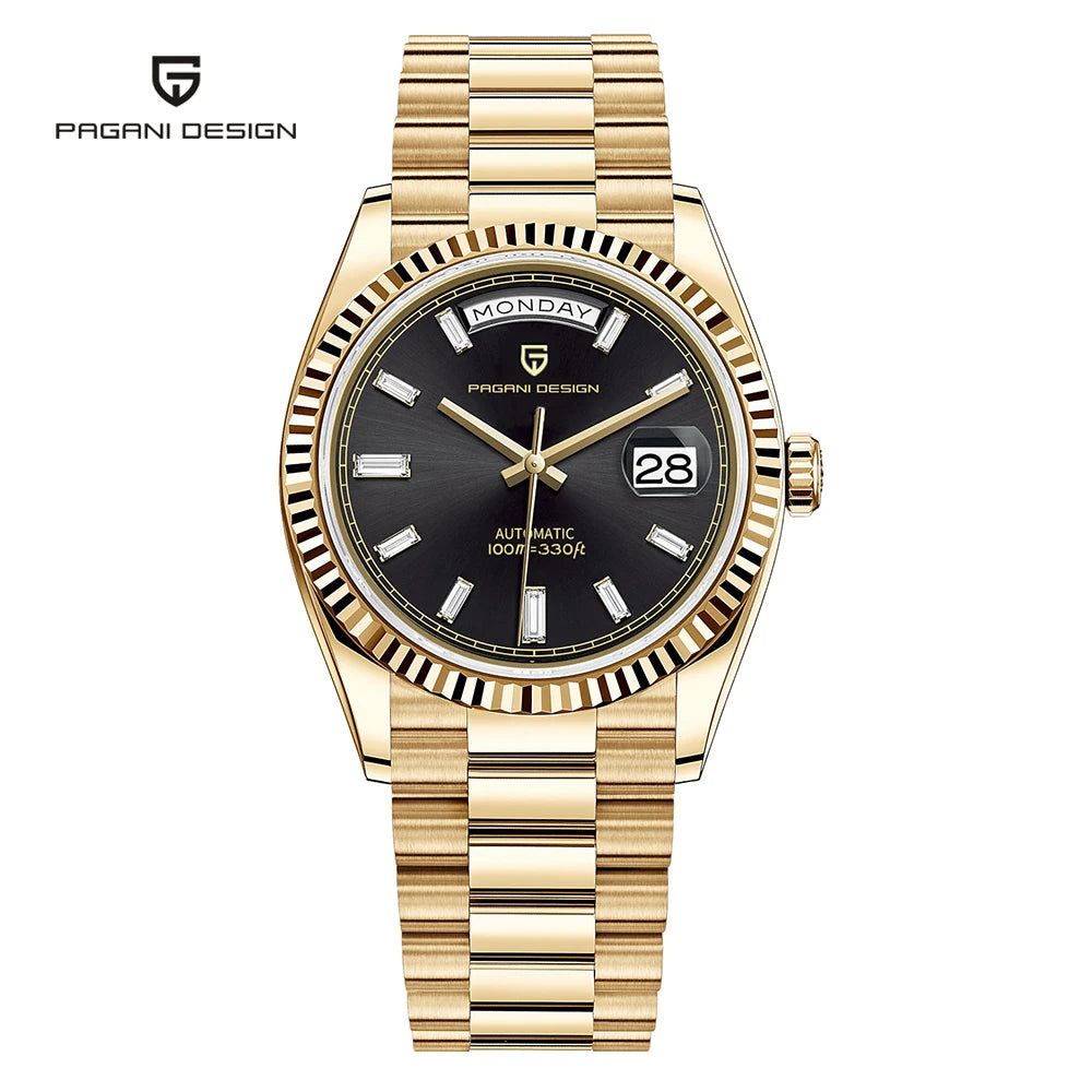 2026 New PAGANI DESIGN DD36 Mens Mechanical Watches Gold Luxury Automatic Watch For Men AR Sapphire Mirror Waterproof