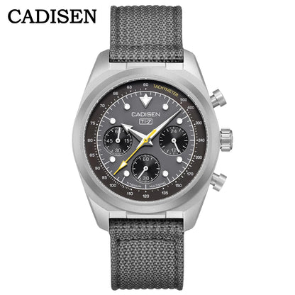 CADISEN Titanium TI-7 MULTISYNC New Moon Mens Watches Canvas