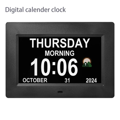 Dementia Clocks for Seniors, Digital Clock with Day and Date | Large Font, Multiple Alarm Clocks, Multiple Interface Displays, Automatic Dimming, Remote Control