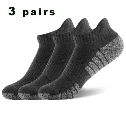 3 Pairs Professional Running Sports Fitness Ankle Socks