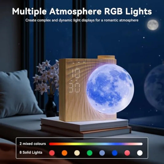 Sunrise Alarm Clocks for Heavy Sleepers, Night Lamp Clocks for Bedrooms with Moon Light, 10 Light Effects,