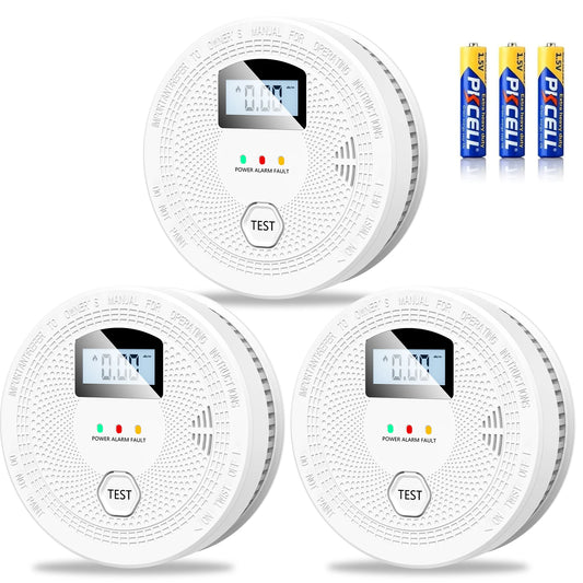 Smoke Detector and Carbon Monoxide Detector Combo with LED Indicators,