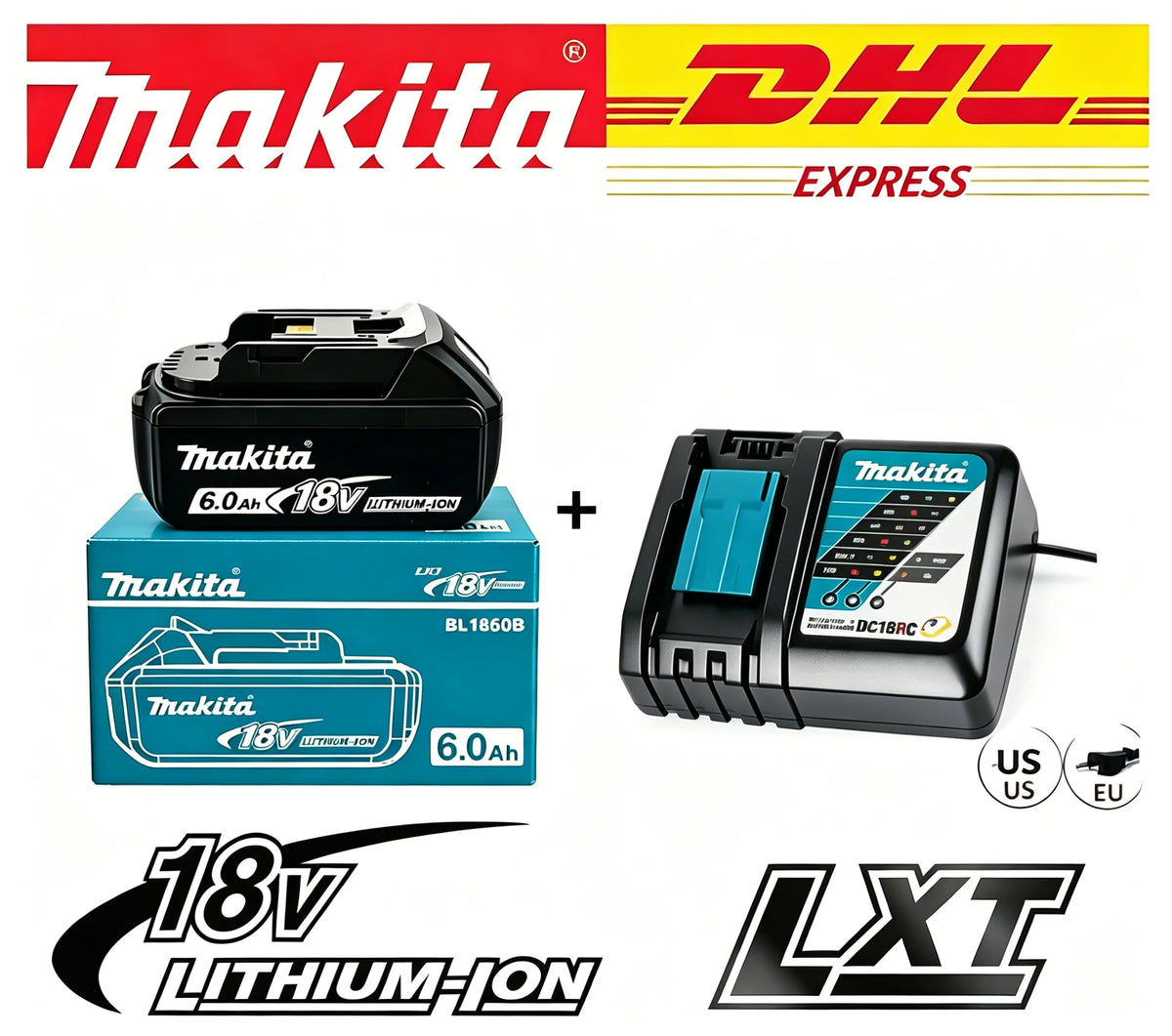 %40 Genuine 6AH Makita BL1860 18V Battery Power Tools Li-ion Replacement BL1850 BL1840 for 18V Screwdriver with BMS TPCELL 18V