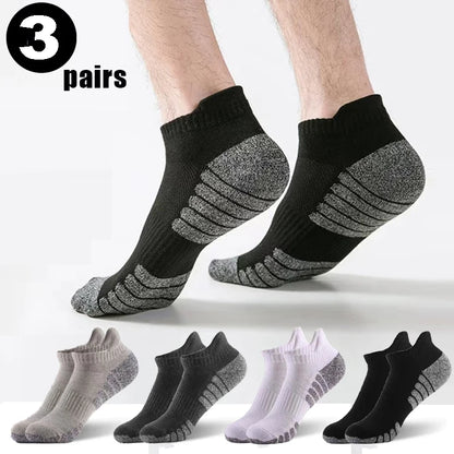 3 Pairs Professional Running Sports Fitness Ankle Socks