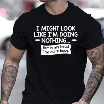 Round Neck Short Sleeve Men's T-Shirt,