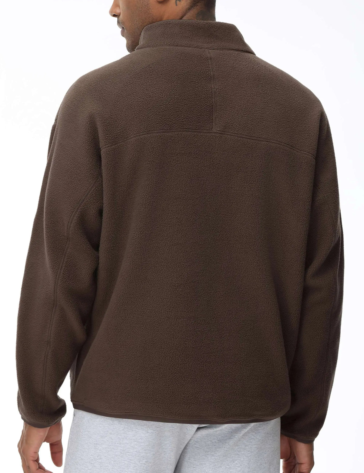 THE GYM PEOPLE Men's Half Zip Oversized Fleece Pullover