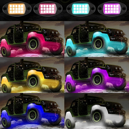 Dynamic Multicolor Lights For Trucks SUV Golf Cart ATV RZR UTV Pickup Off Road