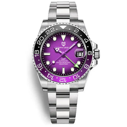 PAGANI DESIGN New GMT Men Watch Top Brand 40mm Mechanical Watch Sapphire Glass 100M Waterproof Automatic Wristwatch