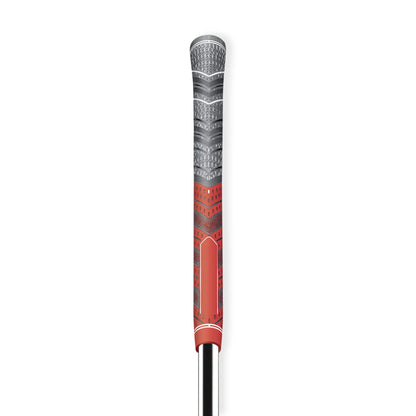 13PC Golf Grips 60R Red Anti-Slip Rubber, Standard/Midsize, Hybrid Design with Larger Lower Hand