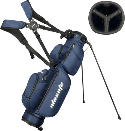 3-Way Dividers, Fits 5-9 Clubs - Small Sunday Lightweight Golf Stand Bag - for Men & Women,