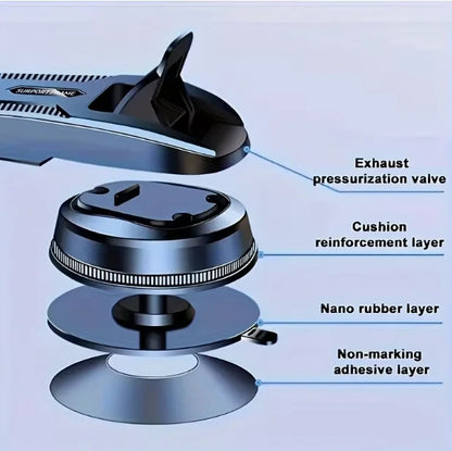 [Powerful Suction Cup] Dashboard Car Phone Mount, Upgraded Hands-free Phone Holder,